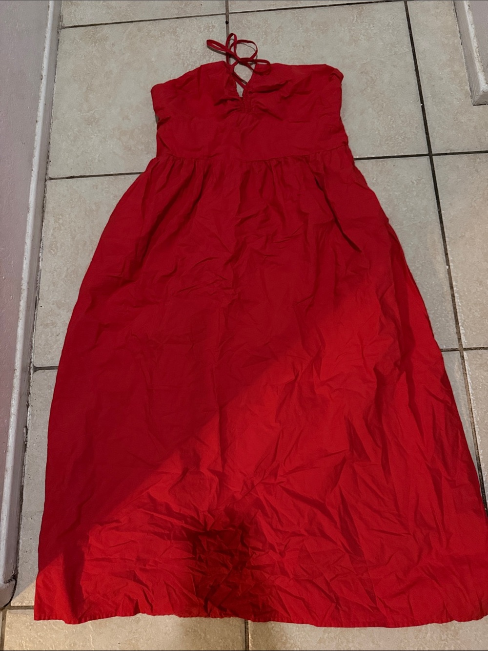 Red Halter Sundress
